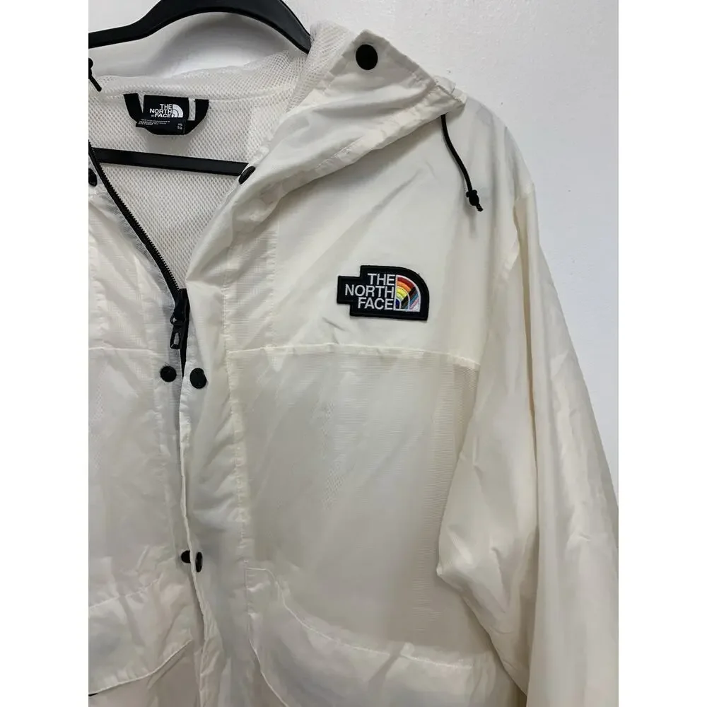 The North Face Outline Jacket Pride White Men's XL Windbreaker rain coat